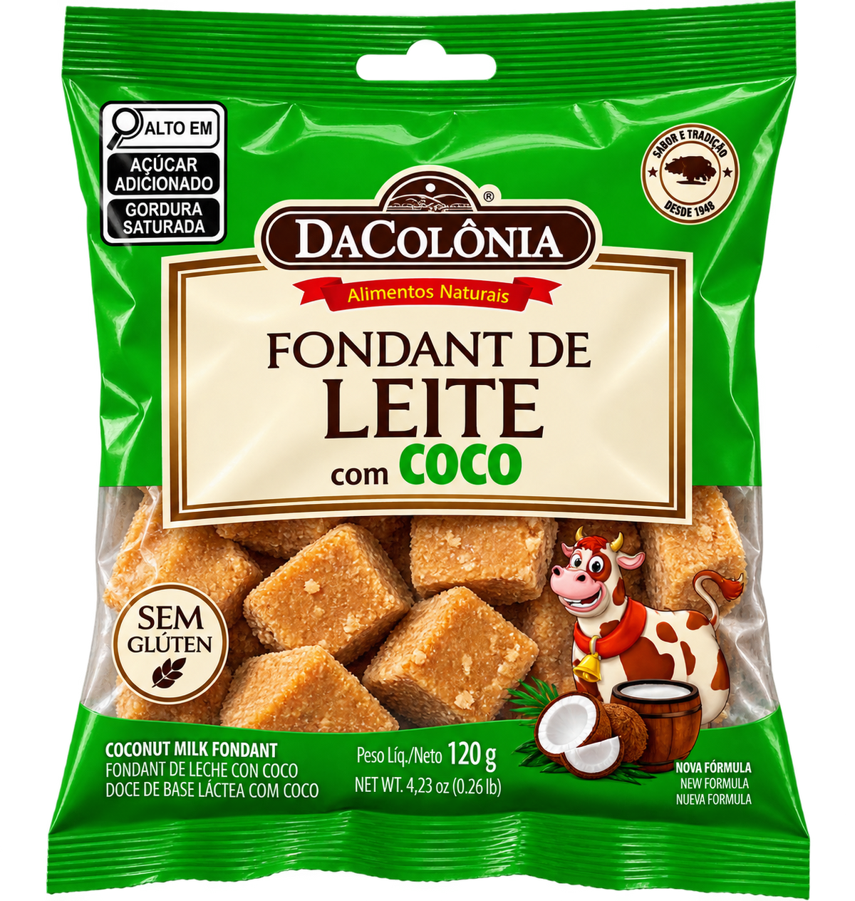 DaColônia Fondant de Lait à la Noix de Coco – Douceur Brésilienne 120 g