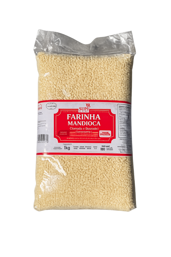 Farinha de mandioca 1kg – couac brésilien, farine de manioc grillée