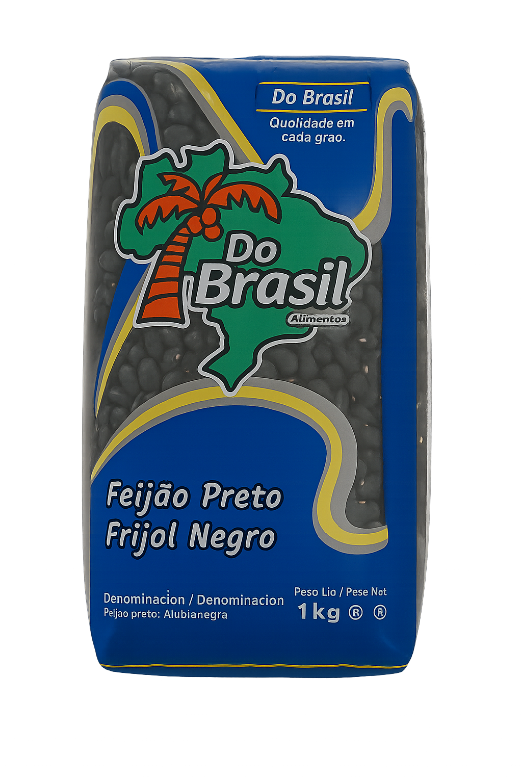 Feijão preto 1kg – haricots noirs du Brésil pour feijoada