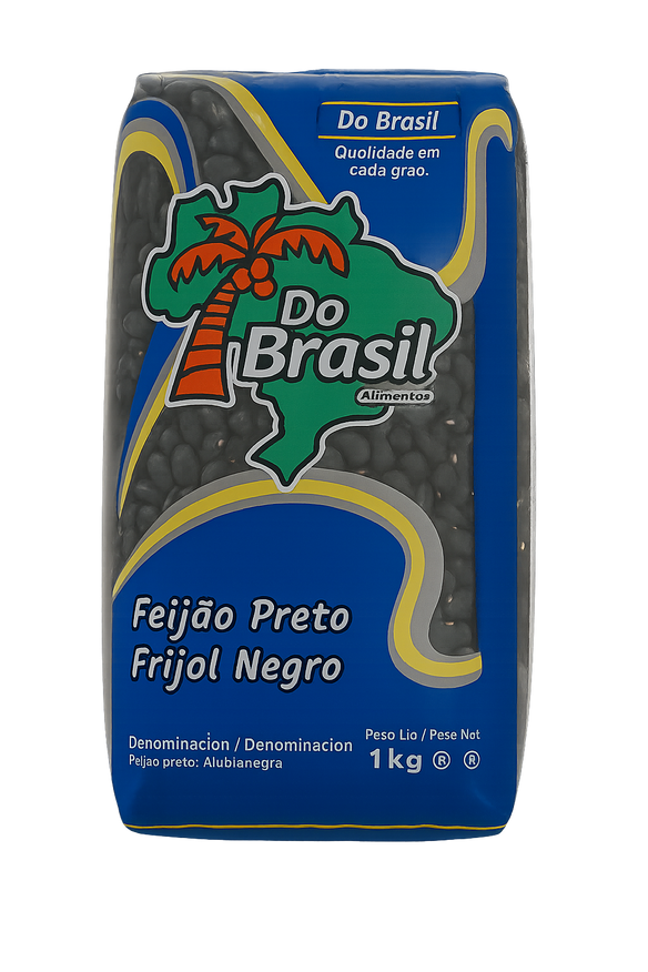 Feijão preto 1kg – haricots noirs du Brésil pour feijoada
