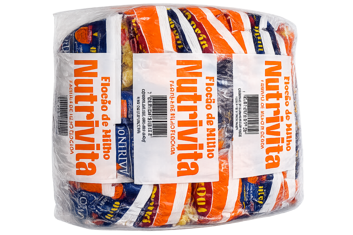 Carton de 20 flocão de milho Nutrivita 500g – couscous brésilien