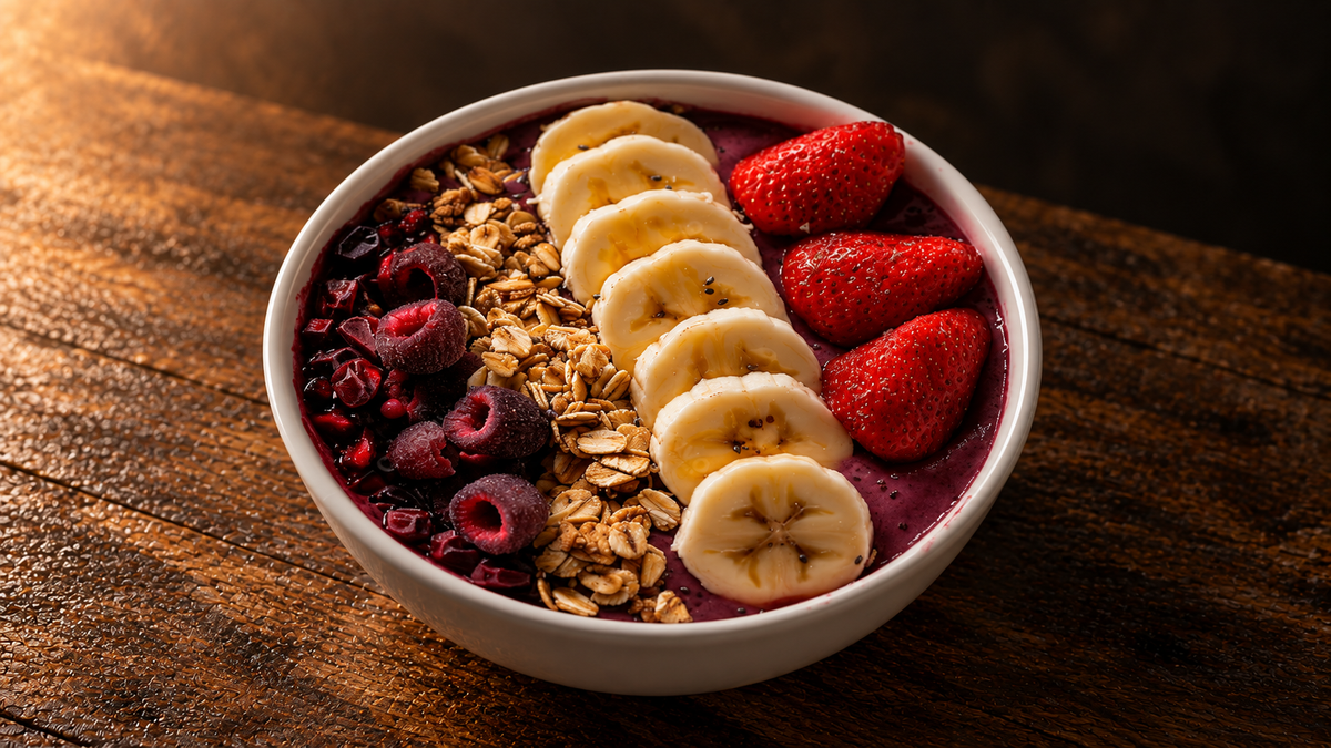 Açaí bowl maison : la recette sans sucre en 5 minutes