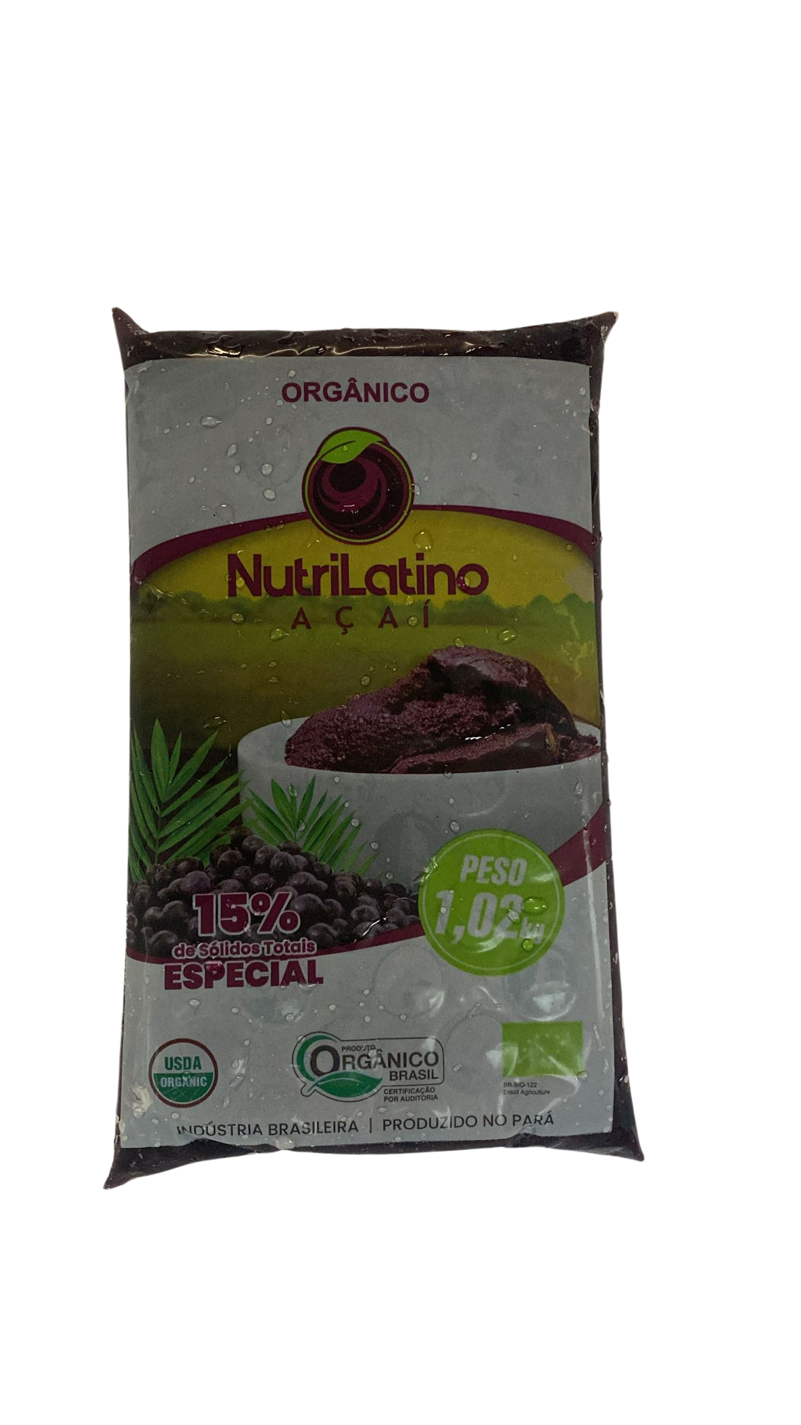 Açaí Surgelé 15% Grosso : Le Vrai Wassaï (Bloc 1kg) | Bakacai
