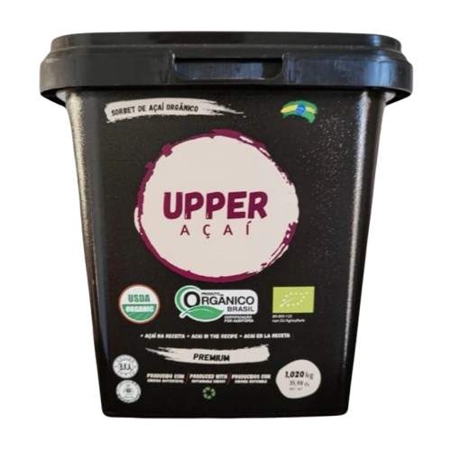 Sorbet Açaí UPPER Noir 1,02kg - +60% d'Açaí Pur | Bakacai