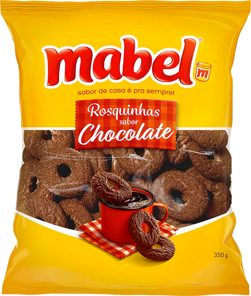 BISCOITO ROSQUINHA CHOCOLATE MABEL 350G