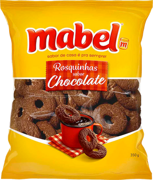 BISCOITO ROSQUINHA CHOCOLATE MABEL 350G