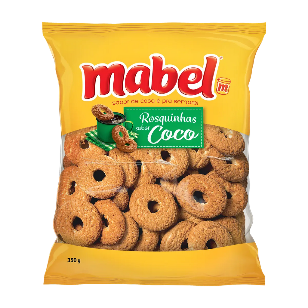 BISCOITO ROSQUINHA COCO MABEL 350G