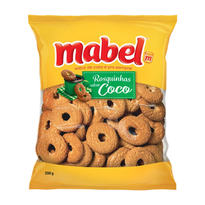 BISCOITO ROSQUINHA COCO MABEL 350G