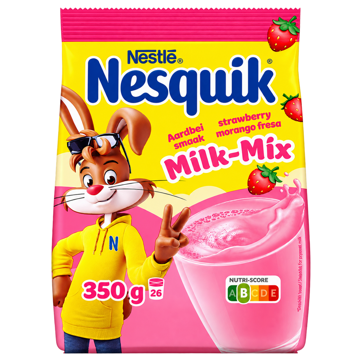 Nesquik Milk-Mix Fraise 350 g – Nesquik Morango