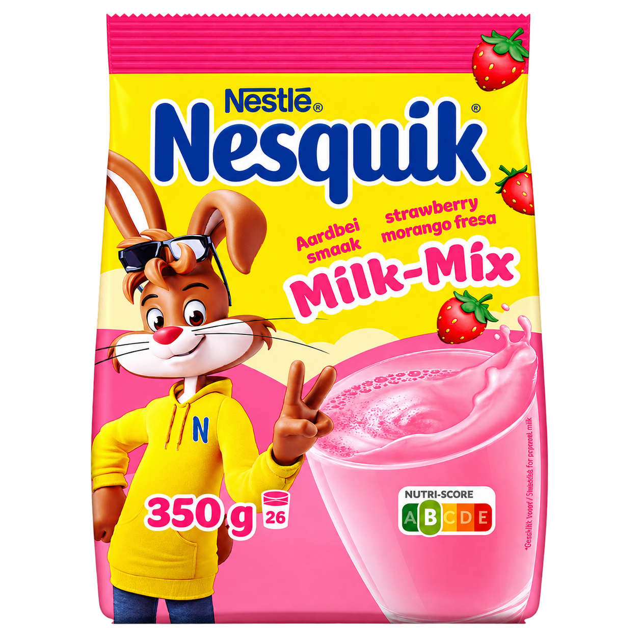 Nesquik Milk-Mix Fraise 350 g – Nesquik Morango