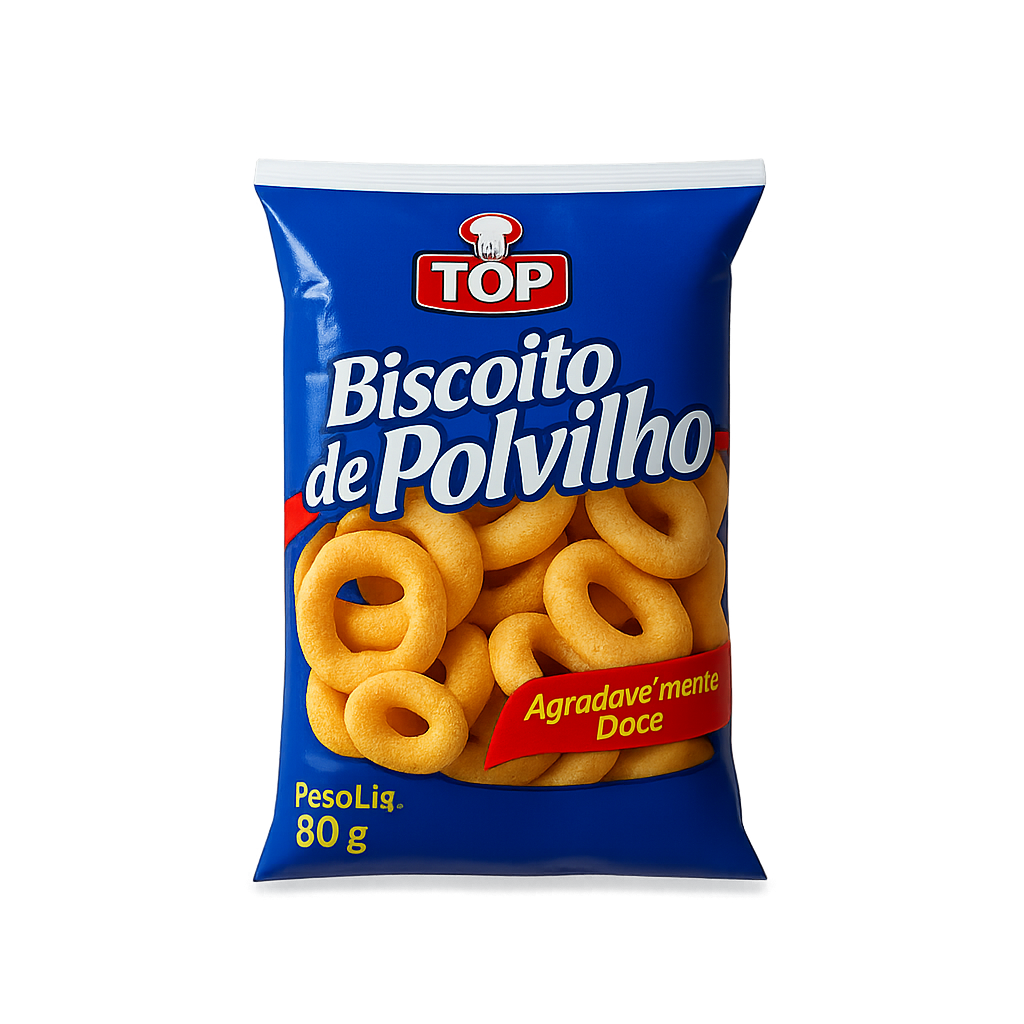 Biscoito de polvilho TOP doux 80g – biscuit brésilien