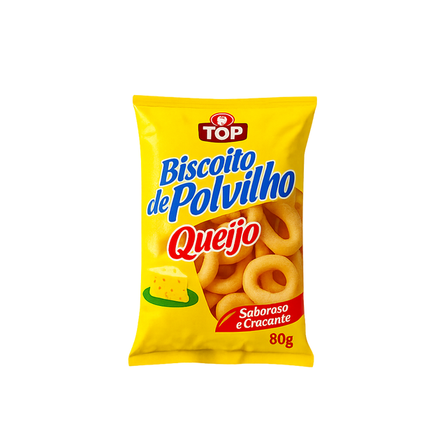 Biscoito de polvilho TOP fromage 80g – biscuit brésilien au fromage