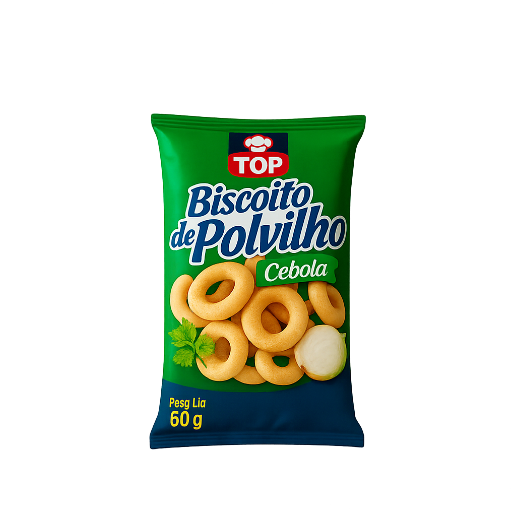 Biscoito de polvilho TOP oignon 80g – biscuit brésilien