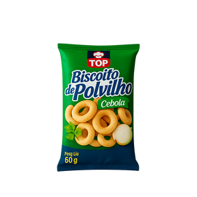 Biscoito de polvilho TOP oignon 80g – biscuit brésilien