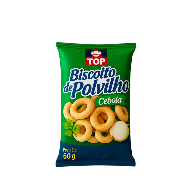 Biscoito de polvilho TOP oignon 80g – biscuit brésilien