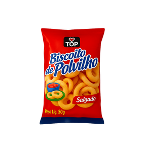 Biscoito de polvilho TOP salé 80g – biscuit brésilien