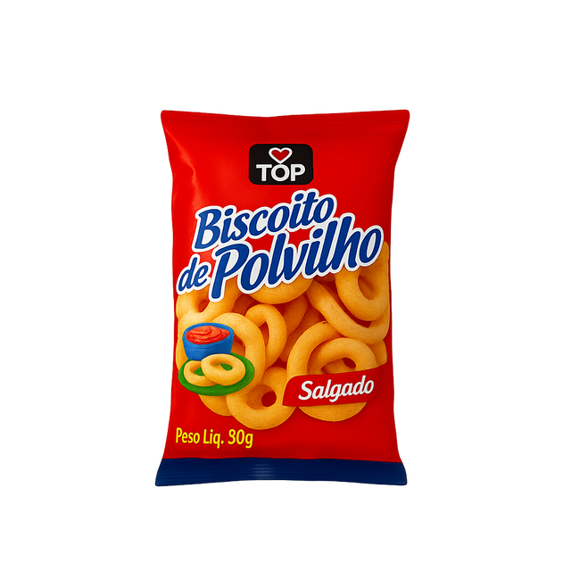 Biscoito de polvilho TOP salé 80g – biscuit brésilien