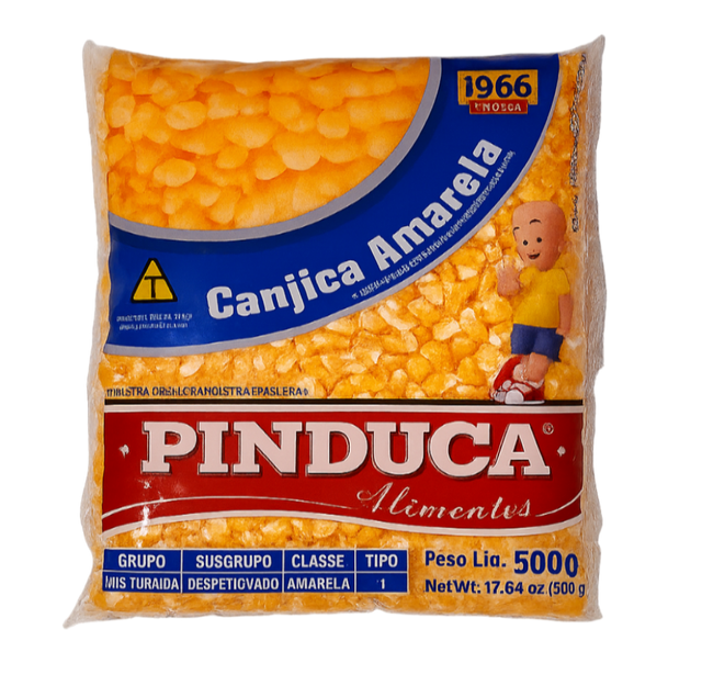 Canjica amarela Pinduca 500g – maïs jaune décortiqué