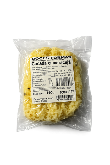 Cocada de maracujá – confiserie brésilienne coco et fruit de la passion