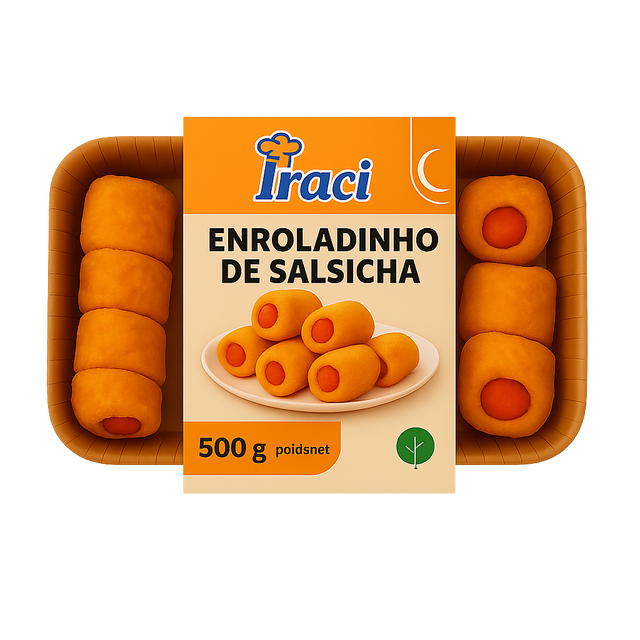 Enroladinho de salsicha Iraci 500g – roulés à la saucisse brésiliens