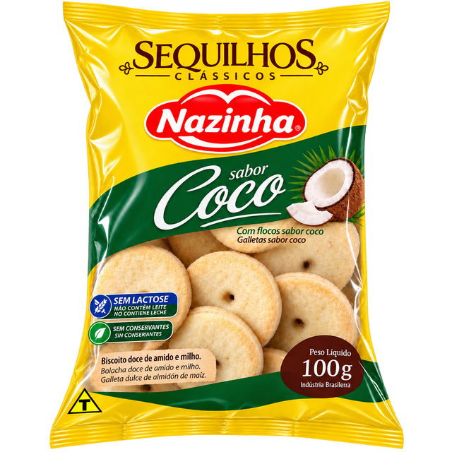 Sequilhos Nazinha à la noix de coco, biscuits brésiliens