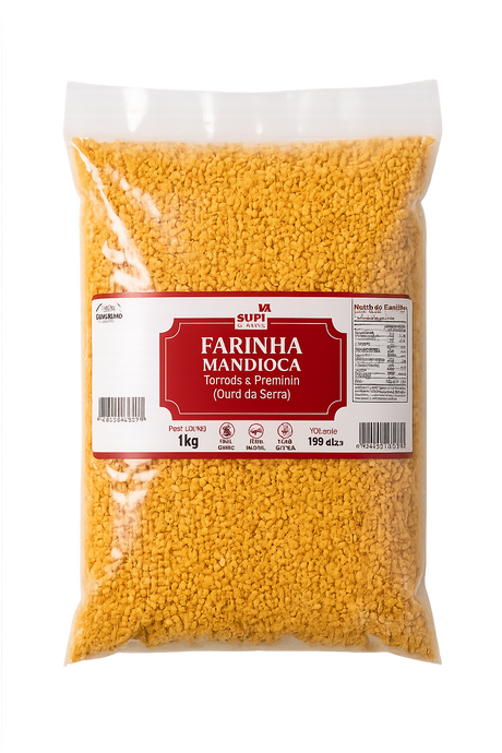 Farinha de mandioca fina 1kg – farine de manioc fine