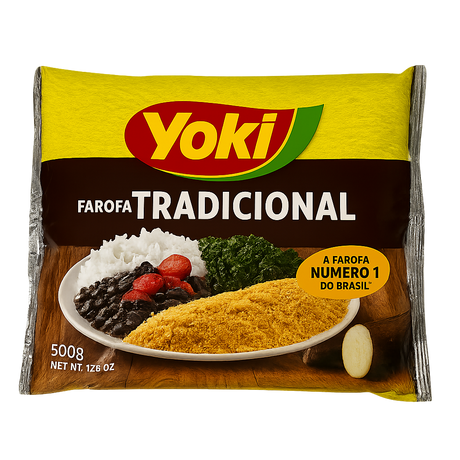 Farofa Tradicional Yoki 500g – farine de manioc grillée assaisonnée