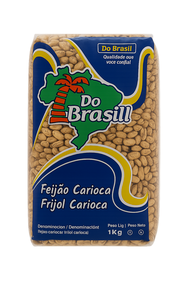 Feijão carioca 1kg – haricots brésiliens