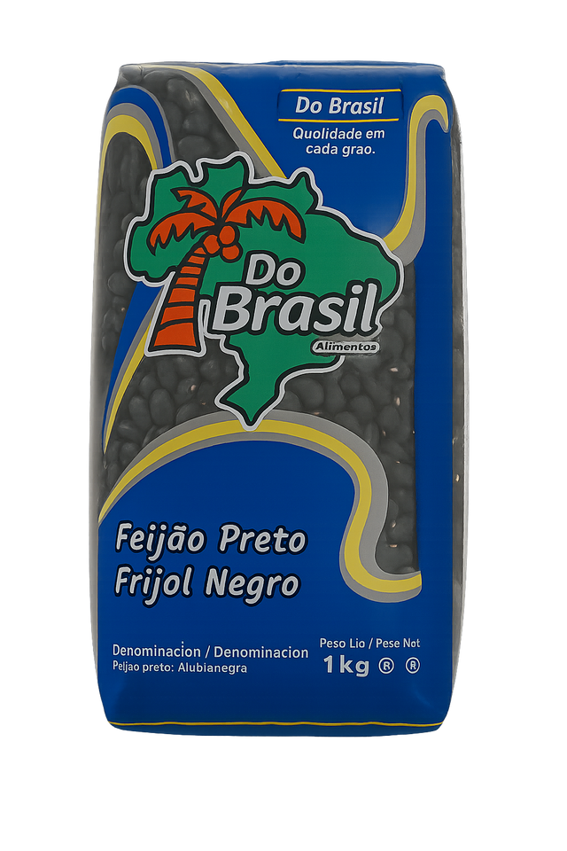 Feijão preto 1kg – haricots noirs du Brésil pour feijoada