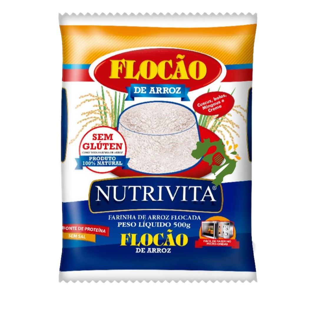 Flocão de arroz 500g – flocons de riz pour cuscuz