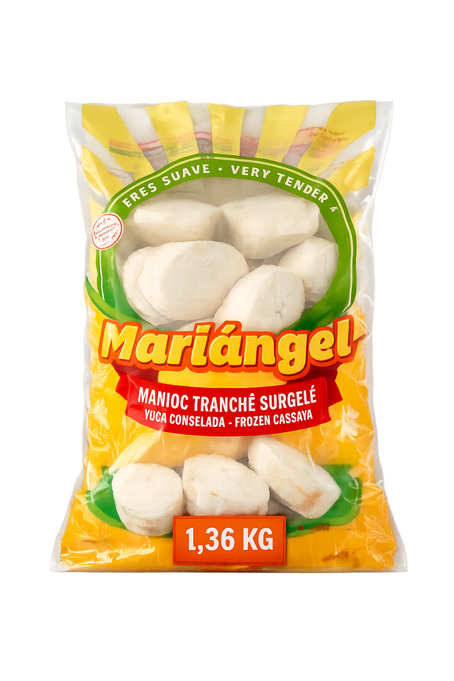Manioc surgelé Mariángel 1,36 kg – yuca coupée prête à cuire
