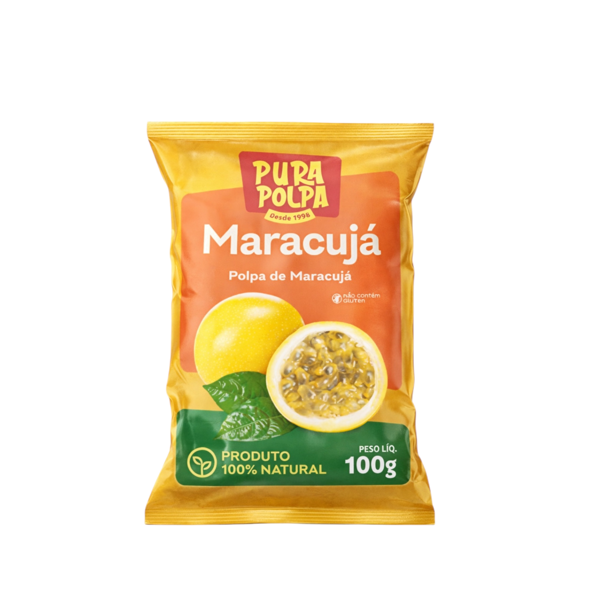 Polpa maracuja 10 x100g Pura Polpa