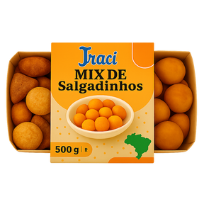 Mix salgadinhos Iraci 500g – assortiment de snacks brésiliens