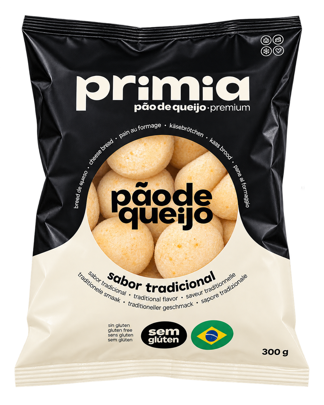 Pão de queijo Premium Primia 500g – pain au fromage brésilien surgelé