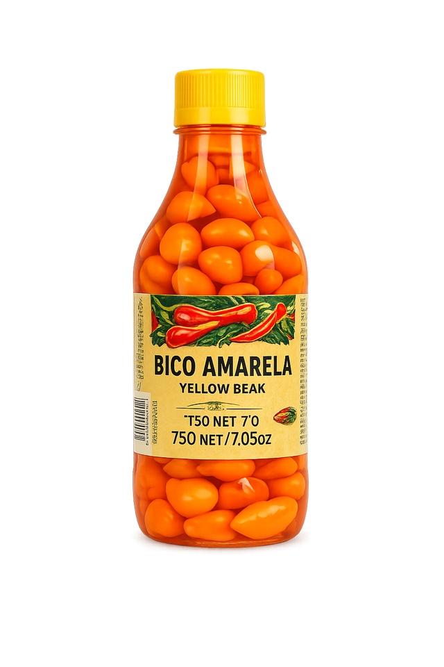 Piment biquinho jaune en saumure 200g – pimenta biquinho amarela