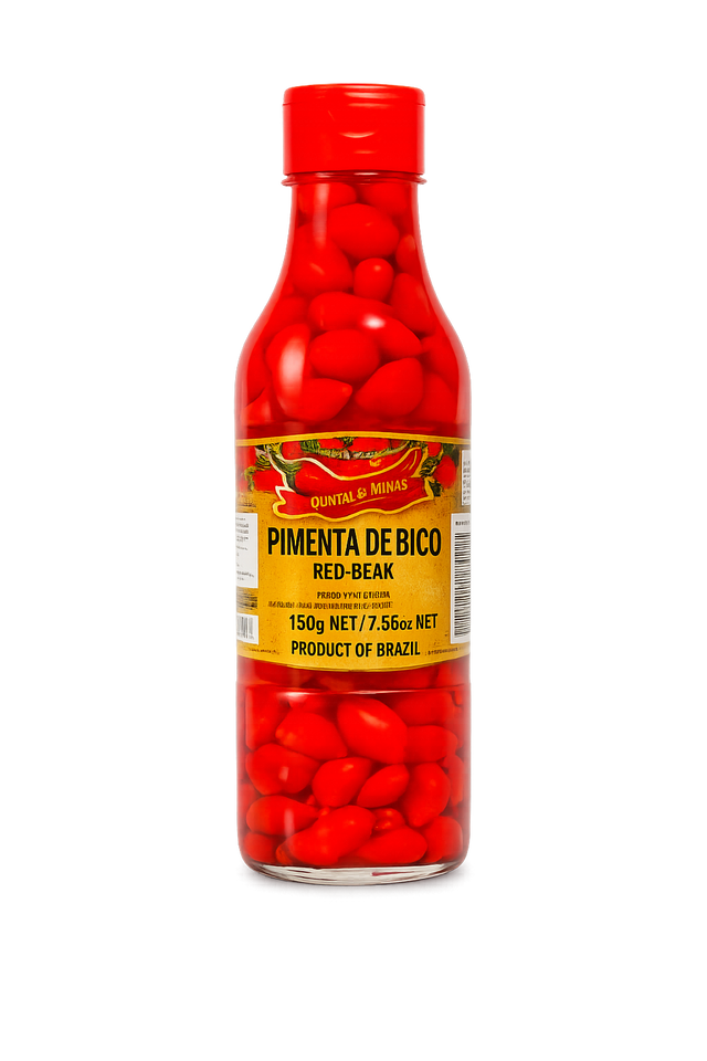Piment biquinho rouge en saumure 200g – piment brésilien doux