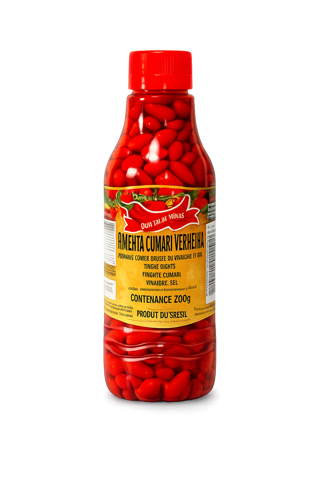 Piment cumari rouge en saumure 200g – piment brésilien
