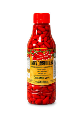 Piment cumari rouge en saumure 200g – piment brésilien