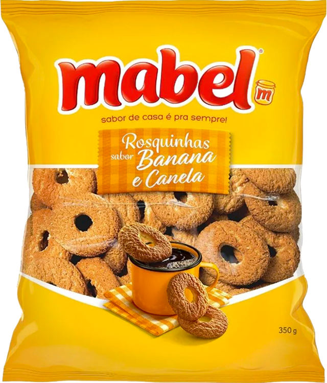 Rosquinha Mabel Banana e Canela 350g – biscuits brésiliens banane cannelle